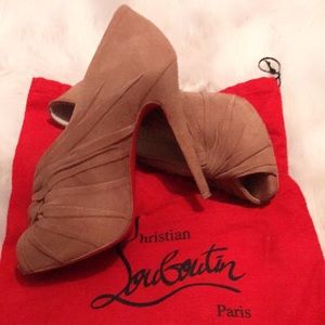 Christian Louboutin Manchon Suede Booties